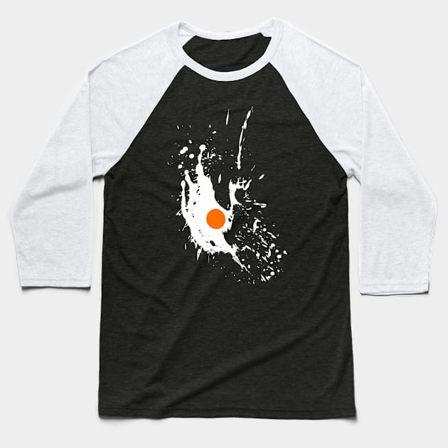 Splash paint “Egg” Baseball T-Shirt by shikita_a